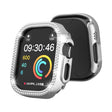 For Apple Watch Ultra 2 / Ultra 49mm Double Row Diamond Hollow PC Watch Case(Silver) - Watch Cases by PMC TechLife | Online Shopping South Africa | PMC TechLife | Buy Now Pay Later Mobicred