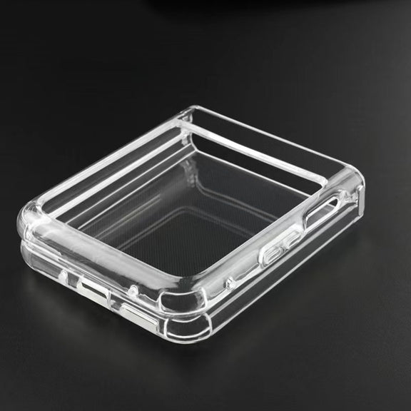 For Motorola Razr 40 Ultra Transparent TPU Hinge Shockproof Protective Phone Case