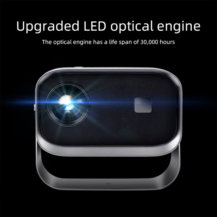 AUN A003 1280x720P 150 Lumens Same Screen Version Portable Home Theater LED HD Digital Projector, EU Plug(Grey)
