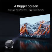 AUN A003 1280x720P 150 Lumens Same Screen Version Portable Home Theater LED HD Digital Projector, AU Plug(Grey)
