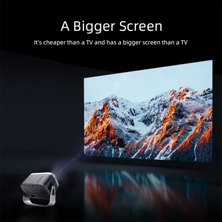 AUN A003 1280x720P 150 Lumens Same Screen Version Portable Home Theater LED HD Digital Projector, AU Plug(Grey)
