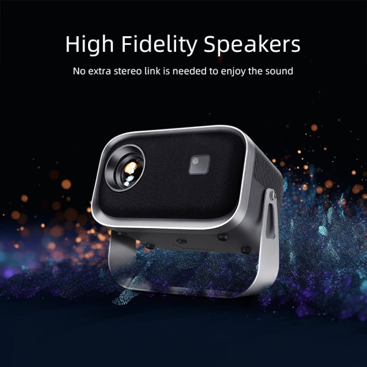 AUN A003 1280x720P 150 Lumens Same Screen Version Portable Home Theater LED HD Digital Projector, AU Plug(Grey)
