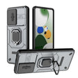 For Xiaomi Redmi Note 12 Pro 5G Global Sliding Camshield TPU + PC Shockproof Phone Case with Holder(Grey) - Xiaomi Cases by PMC TechLife | Online Shopping South Africa | PMC TechLife | Buy Now Pay Later Mobicred