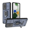 For Xiaomi Redmi Note 12 Pro 5G Global Sliding Camshield TPU + PC Shockproof Phone Case with Holder(Blue) - free shipping - PMC TechLife - Order now!