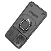 For Xiaomi Redmi Note 12S 4G Global Sliding Camshield TPU + PC Shockproof Phone Case with Holder(Purple)