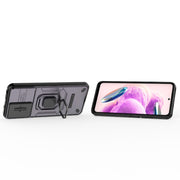 For Xiaomi Redmi Note 12S 4G Global Sliding Camshield TPU + PC Shockproof Phone Case with Holder(Purple)