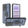 For Xiaomi Redmi K60 5G Sliding Camshield TPU + PC Shockproof Phone Case with Holder(Blue) - Xiaomi Cases by PMC TechLife | Online Shopping South Africa | PMC TechLife | Buy Now Pay Later Mobicred