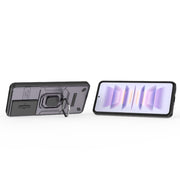 For Xiaomi Redmi K60 5G Sliding Camshield TPU + PC Shockproof Phone Case with Holder(Purple)