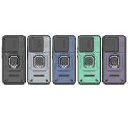 For Xiaomi 14 Pro 5G Sliding Camshield TPU + PC Shockproof Phone Case with Holder(Green)