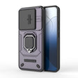 For Xiaomi 14 Sliding Camshield TPU + PC Shockproof Phone Case with Holder(Purple) - 14 Cases by PMC TechLife | Online Shopping South Africa | PMC TechLife