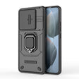 For Xiaomi Redmi K70 5G Sliding Camshield TPU + PC Shockproof Phone Case with Holder(Black) - K70 Cases by PMC TechLife | Online Shopping South Africa | PMC TechLife | Buy Now Pay Later Mobicred