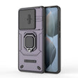 For Xiaomi Redmi K70 5G Sliding Camshield TPU + PC Shockproof Phone Case with Holder(Purple) - K70 Cases by PMC TechLife | Online Shopping South Africa | PMC TechLife | Buy Now Pay Later Mobicred