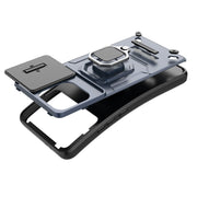 For Xiaomi Redmi K70E 5G Sliding Camshield TPU + PC Shockproof Phone Case with Holder(Green)