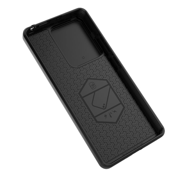 For Xiaomi Redmi Note 13 Pro 4G Global Sliding Camshield TPU + PC Shockproof Phone Case with Holder(Green)