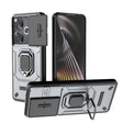 For Xiaomi Redmi Turbo 3 5G Sliding Camshield TPU + PC Shockproof Phone Case with Holder(Grey) - Xiaomi Cases by PMC TechLife | Online Shopping South Africa | PMC TechLife | Buy Now Pay Later Mobicred