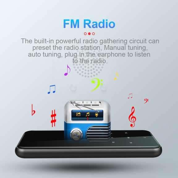 16GB M15 Multi-function Smart Voice Recorder MP3 Hifi Sound Music Player Walkman, Bluetooth Version