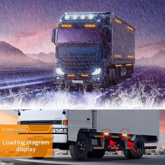 DC12V-24V / 36W Car Truck Emergency Strobe Flash Warning Light 12LEDs Long Ultra-thin Side Lights(Red + Blue + Red)
