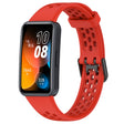 For Huawei Band 10 / 9 / 8 Solid Color Breathable Silicone Watch Band(Red) - Watch Bands by PMC TechLife | Online Shopping South Africa | PMC TechLife | Buy Now Pay Later Mobicred
