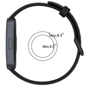 For Huawei Band 10 / 9 / 8 Solid Color Breathable Silicone Watch Band(Black)