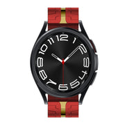 For Samsung Galaxy Watch 6 / 6 Classic Stainless Steel Metal Watch Band(Red Gold)
