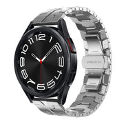 For Samsung Galaxy Watch 6 / 6 Classic Stainless Steel Metal Watch Band(Silver)