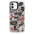 For iPhone 16 Plus Electroplated Silver Series PC Protective Phone Case(Love Writing) - iPhone 16 Plus Cases by PMC TechLife | Online Shopping South Africa | PMC TechLife | Buy Now Pay Later Mobicred