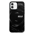 For iPhone 16 Plus Electroplated Silver Series PC Protective Phone Case(Creative Text A) - free shipping - PMC TechLife - Order now!