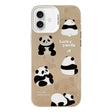 For iPhone 16 Electroplated Silver Series PC Protective Phone Case(Brown Panda) - free shipping - PMC TechLife - Order now!