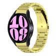 For Samsung Galaxy Watch 6 / 6 Classic Three Bead Stainless Steel Watch Band(Gold) - free shipping - PMC TechLife - Order now!