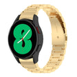 For Samsung Galaxy Watch 6 / 6 Classic Three Bead Stainless Steel Watch Band(Bright Gold) - free shipping - PMC TechLife - Order now!
