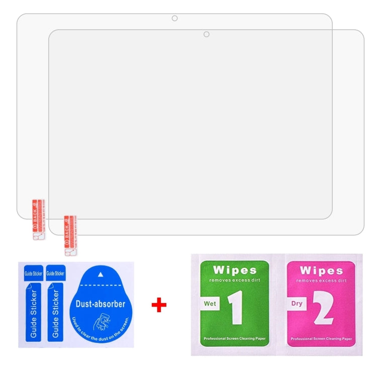 For Blackview Tab 30 WiFi 2pcs 9H 0.3mm Explosion-proof Tempered Glass Film