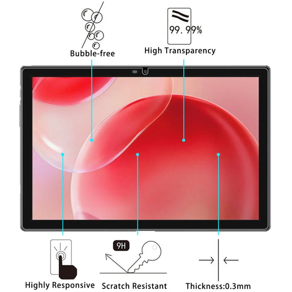 For Blackview Tab 9 WiFi 10.1 25pcs 9H 0.3mm Explosion-proof Tempered Glass Film