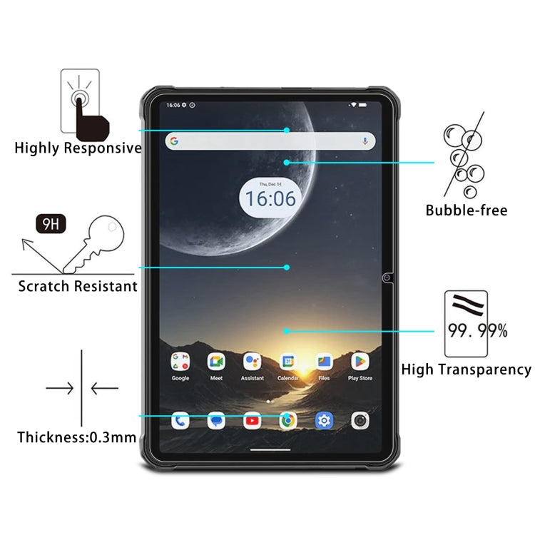 For HOTWAV Tab R7 9H 0.3mm Explosion-proof Tempered Glass Film