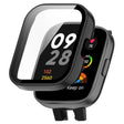 For Xiaomi Mi Watch Lite 3 PC + Tempered Film Integrated Watch Protective Case(Black) - Watch Cases by PMC TechLife | Online Shopping South Africa | PMC TechLife
