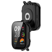 For Xiaomi Mi Watch Lite 3 PC + Tempered Film Integrated Watch Protective Case(Black)