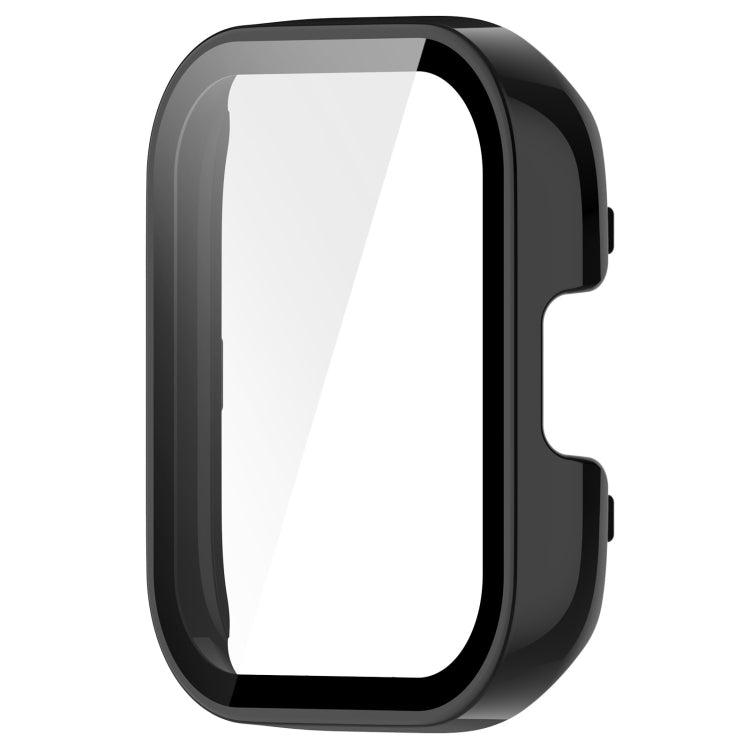 For Xiaomi Mi Watch Lite 3 PC + Tempered Film Integrated Watch Protective Case(Black)