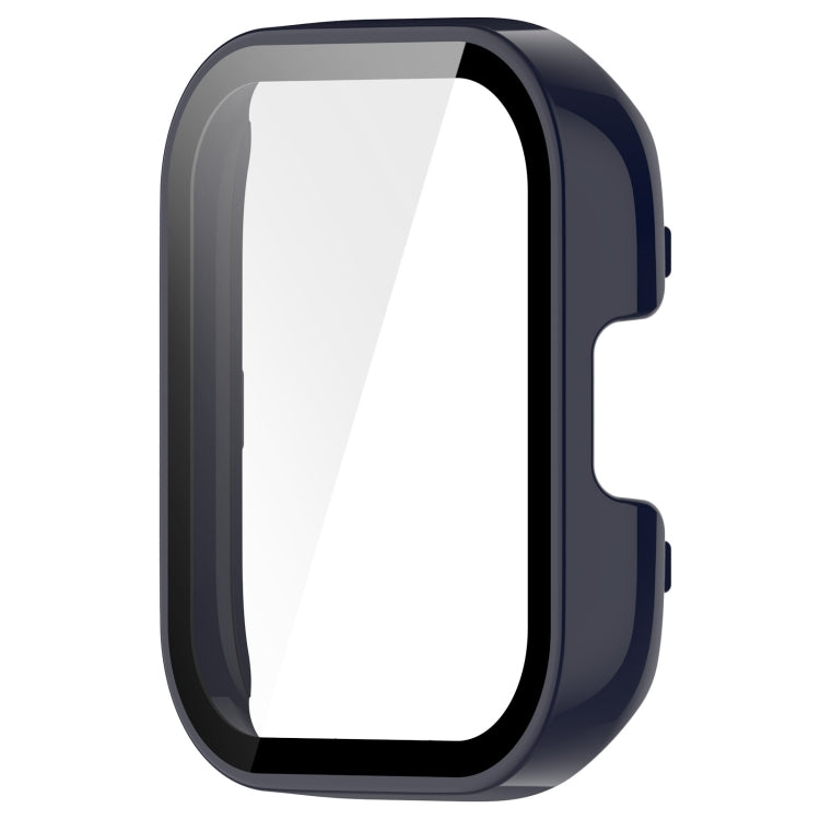 For Xiaomi Mi Watch Lite 3 PC + Tempered Film Integrated Watch Protective Case(Ink Blue)