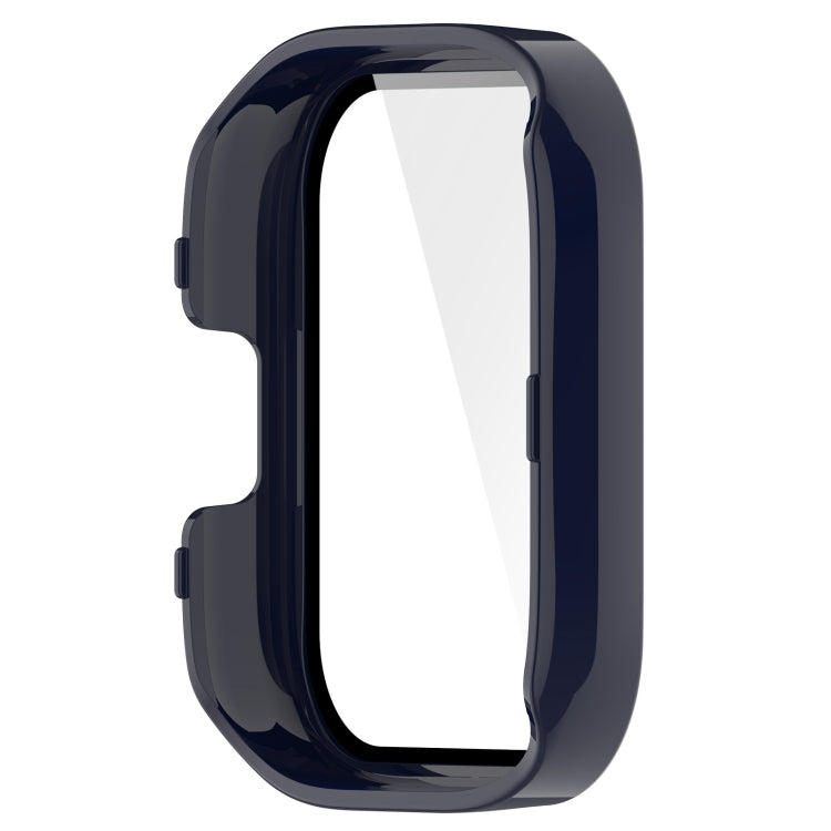 For Xiaomi Mi Watch Lite 3 PC + Tempered Film Integrated Watch Protective Case(Ink Blue)