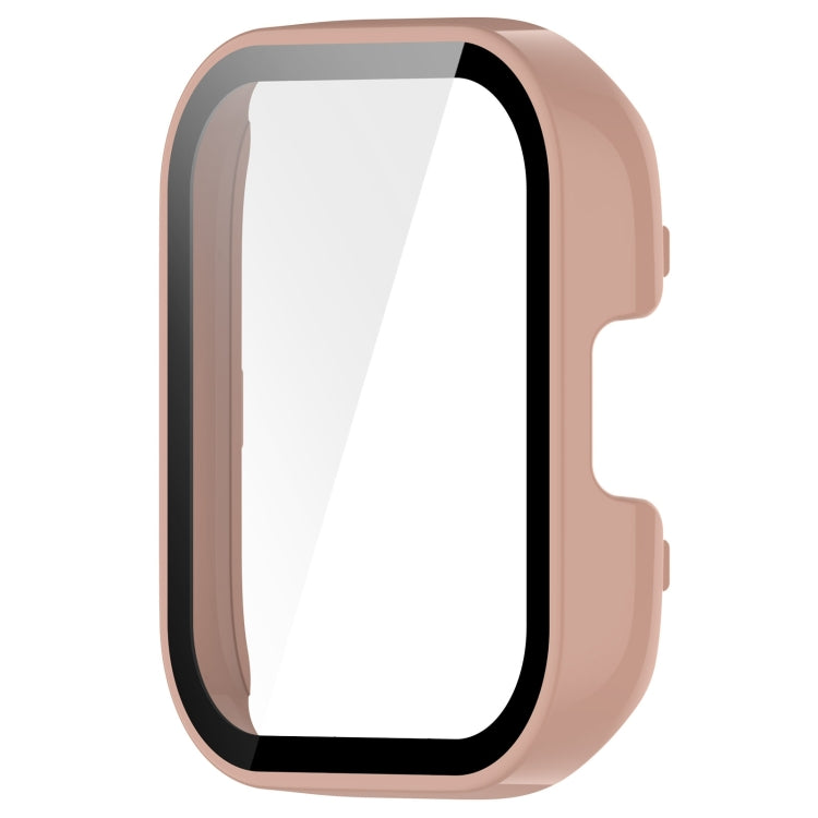 For Xiaomi Mi Watch Lite 3 PC + Tempered Film Integrated Watch Protective Case(Pink)