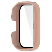 For Xiaomi Mi Watch Lite 3 PC + Tempered Film Integrated Watch Protective Case(Pink)