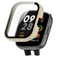 For Redmi Watch 3 Lite / Redmi Watch 3 Active PC + Tempered Film Integrated Watch Protective Case(Ivory White) - Watch Cases by PMC TechLife | Online Shopping South Africa | PMC TechLife