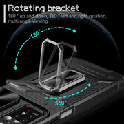 For Redmi Note 11 Pro 4G / 5G Global Camshield Robot TPU Hybrid PC Phone Case(Black)