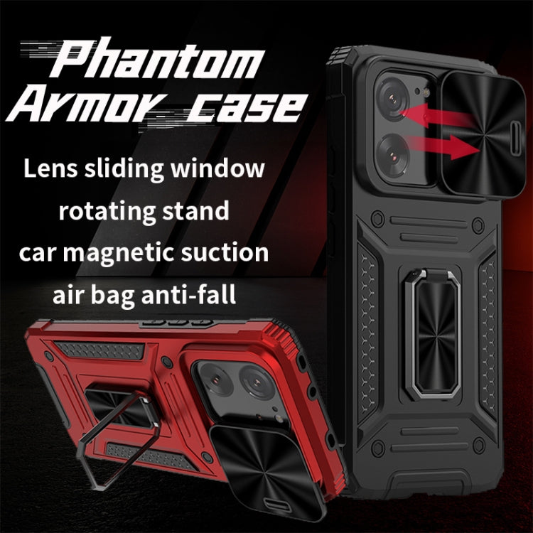 For Xiaomi Redmi K60 Ultra Camshield Robot TPU Hybrid PC Phone Case(Green)