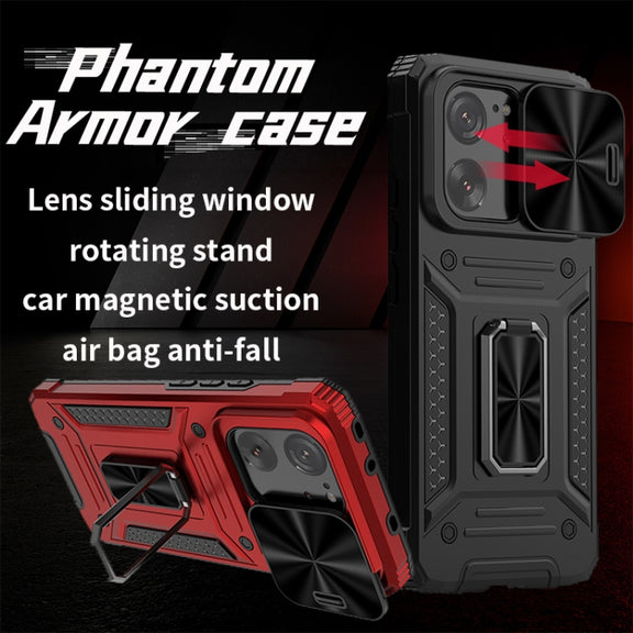For Xiaomi Redmi K60 Ultra Camshield Robot TPU Hybrid PC Phone Case(Green)