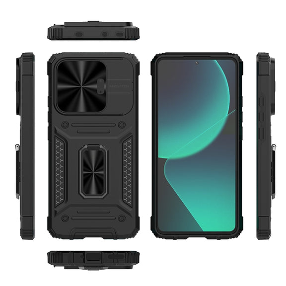 For Xiaomi Redmi K60 Ultra Camshield Robot TPU Hybrid PC Phone Case(Green)