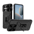 For Xiaomi Redmi K70E 5G Camshield Robot TPU Hybrid PC Phone Case(Black) - K70E Cases by PMC TechLife | Online Shopping South Africa | PMC TechLife | Buy Now Pay Later Mobicred