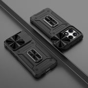 For Xiaomi Redmi K70E 5G Camshield Robot TPU Hybrid PC Phone Case(Black)