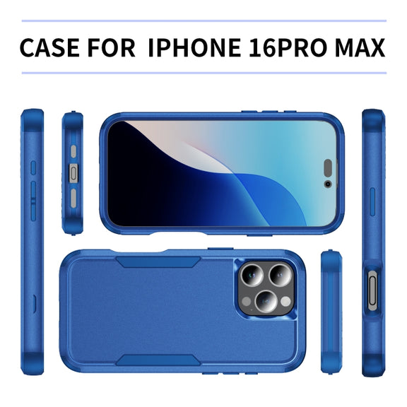 For iPhone 16 Pro Max Commuter Shockproof TPU + PC Phone Case(Royal Blue)