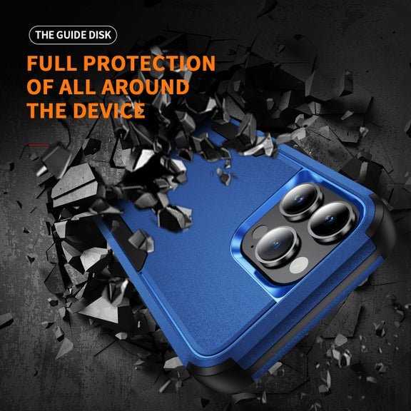 For iPhone 16 Pro Commuter Shockproof TPU + PC Phone Case(Royal Blue+Black)