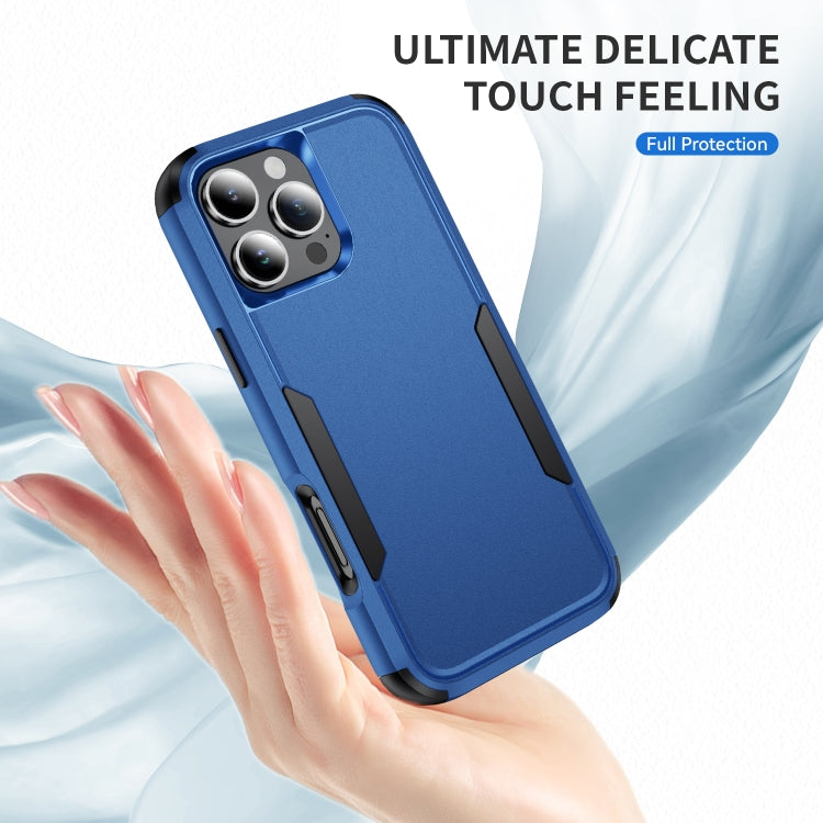 For iPhone 16 Pro Commuter Shockproof TPU + PC Phone Case(Royal Blue+Black)